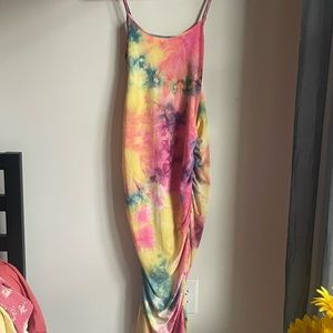 Bodycon Tie Dye Maxi Dress